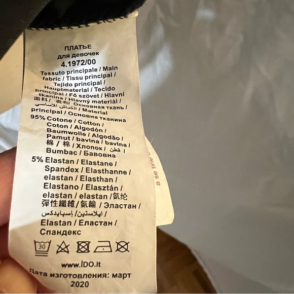 i DO cute black dress with leather hem - Picture 6 of 8